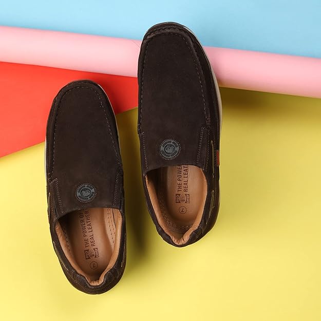 Red Chief Genuine Leather Classic Slip On | Casual Shoes for Men TPR Sole