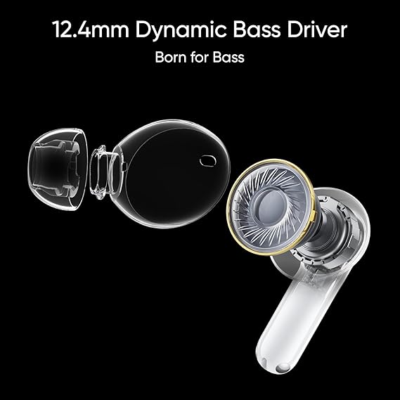 realme Buds T300 Truly Wireless in Ear Earbuds with 30dB ANC, 360° Spatial Audio Effect, Upto 40Hrs Battery (2 Color options)