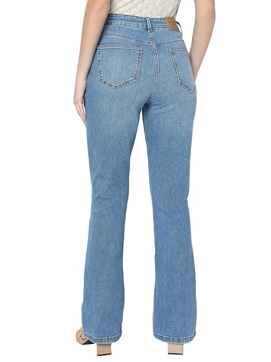 VERO MODA Women's Bootcut High Rise Jeans | Flared Jeans for Women