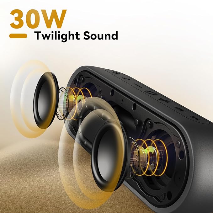 Tribit XSound Plus 2 30W 5.3 Bluetooth Wireless Speakers, 24H Playtime,IPX7 Waterproof,Built in Mic,150ft BT Range (2 color options)