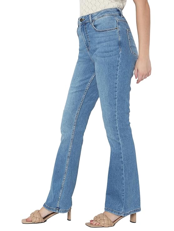 VERO MODA Women's Bootcut High Rise Jeans | Flared Jeans for Women