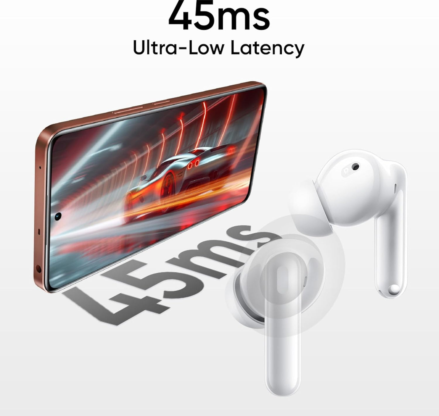 realme Buds T310 True Wireless in-Ear Earbuds with 46dB Hybrid ANC, Upto 40Hrs Battery and Fast Charging (3 Color options)