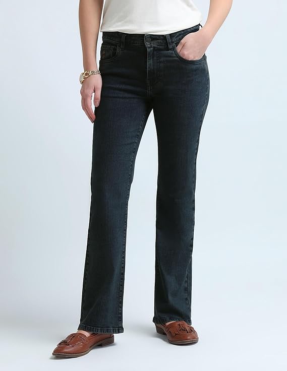 U.S. POLO ASSN. Women's Loose High Rise Jeans