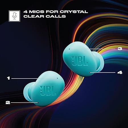 JBL Wave Buds 2 Ear Buds Wireless BluetoothV5.3, Active Noise Cancellation EarBuds 40H Playback, Fast Pair (4 color options)