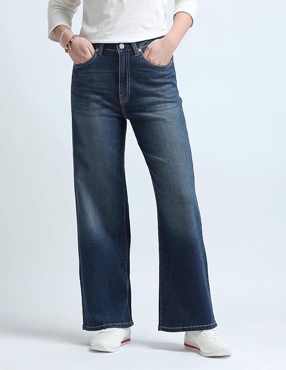 U.S. POLO ASSN. Women's Loose High Rise Jeans