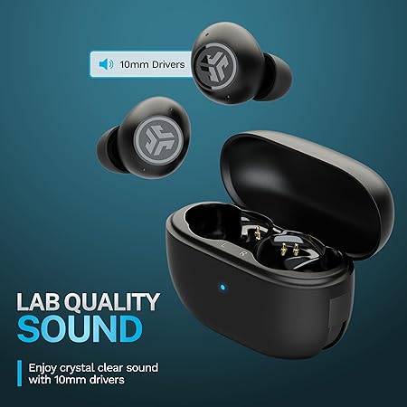 Lab Go Pop ANC Active Noise Cancelling Earbuds, Bluetooth Earphones, 24+ Hr Playtime (4 Color options)
