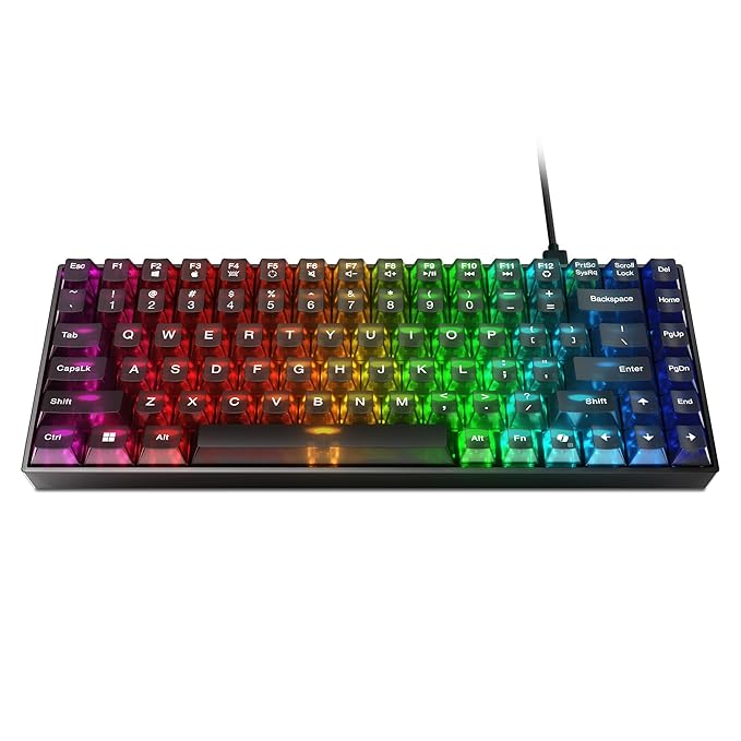 Lenovo Legion K510 Mini Pro Gaming Keyboard, 16.8 Million Colors RGB Per Key, Programmable |100% Anti Ghosting Mechanical switches |Customizable| USB 2.0 Interface