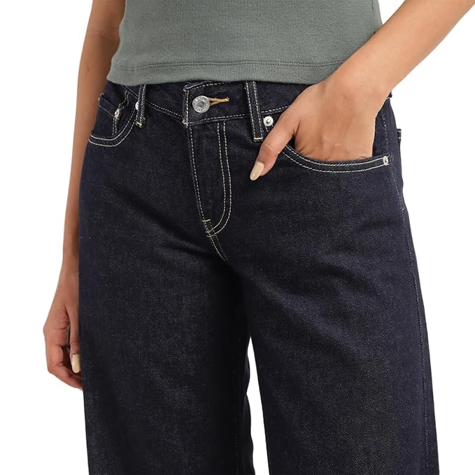 Levi's Women's Mid Rise 94 Baggy Wide Leg Jeans