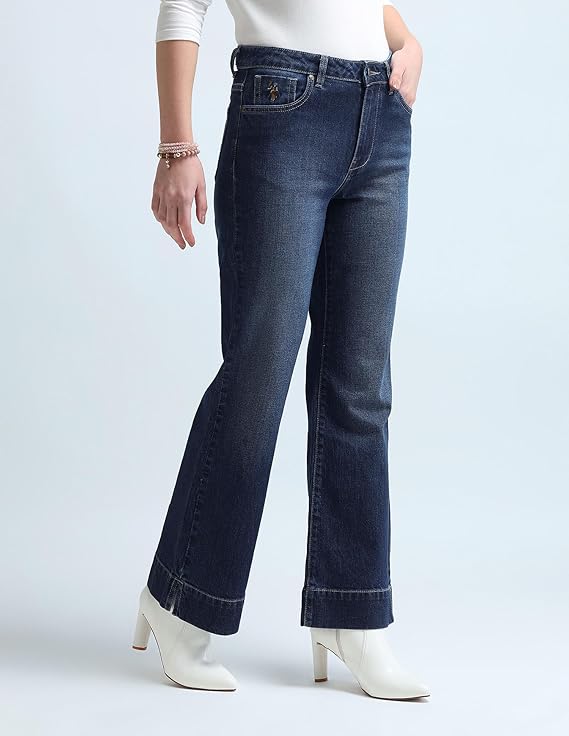 U.S. POLO ASSN. Women's Mid Rise Loose Jeans