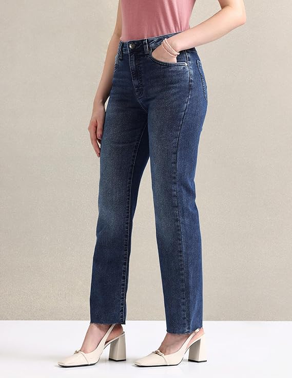U.S. POLO ASSN. Women's Straight Fit High Rise Jeans