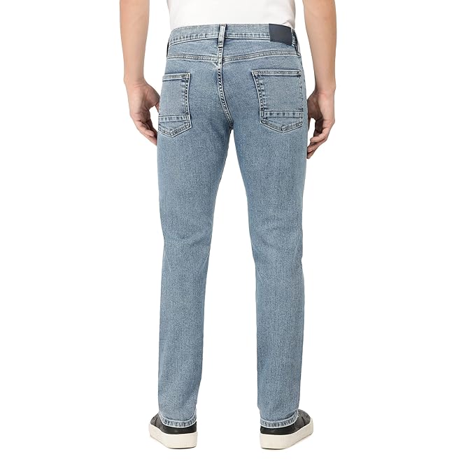 Everblue Men Solid Stretchable Blue Regular Fit Midrise Jeans