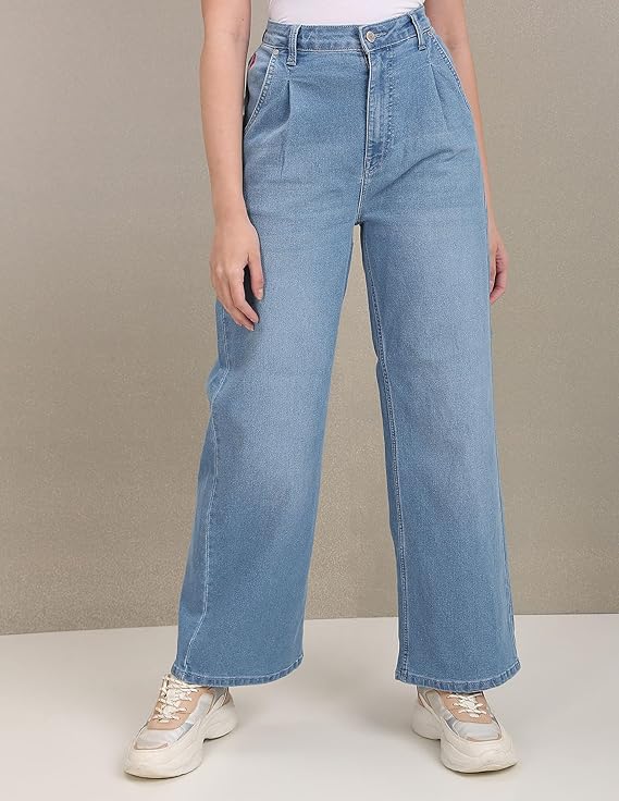 U.S. POLO ASSN. Women's Regular Fit High Rise Jeans