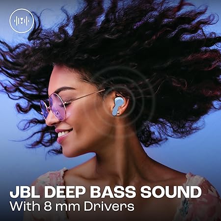 JBL Vibe Beam in-Ear Wireless Earbuds (TWS) with Mic,App for Customized Extra Bass Eq,32 Hours Battery&Quick Charge (3 Color options)