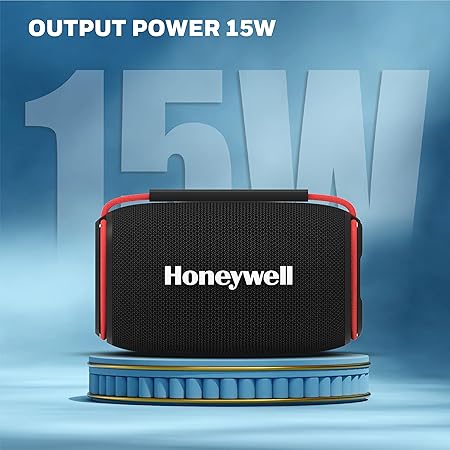 Honeywell Newly Launched Suono P400 15W 5.3 Bluetooth Speaker, Deep Bass Radiators,10H Playtime, IPX 6, Type-C Port (Black)