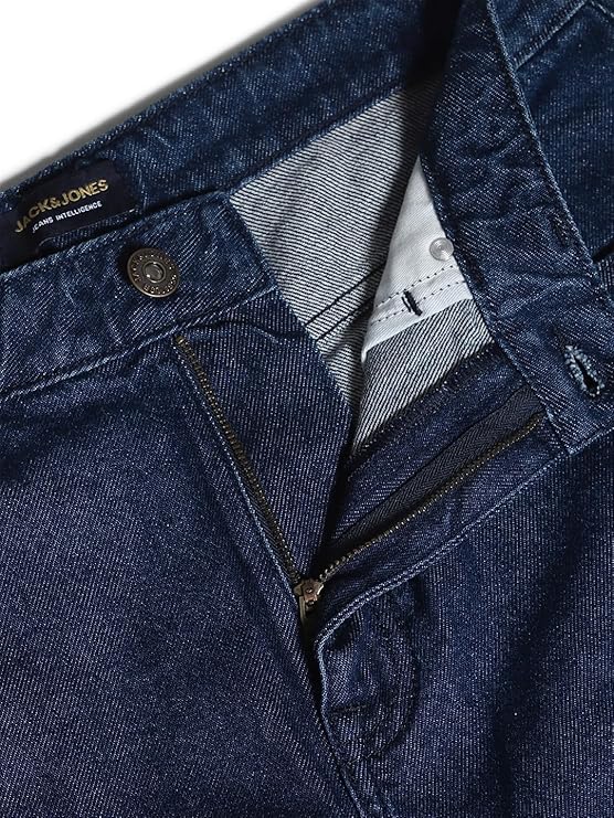 JACK & JONES Men's Mid Rise Loose Jeans