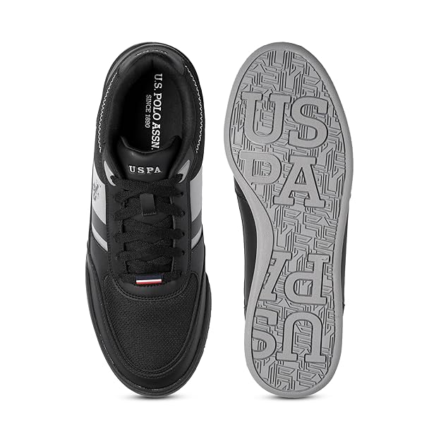 US Polo Association Men LUIS Driving Shoes (Black)