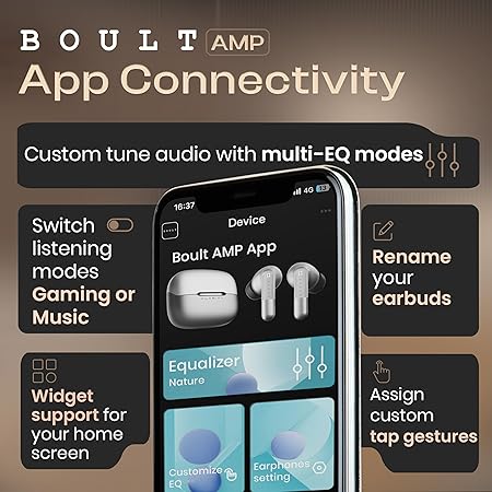 Boult Klarity 3 6-Mic Hybrid ANC (Upto 50dB) in Ear Earbuds, 50H Playtime (2 Color options)