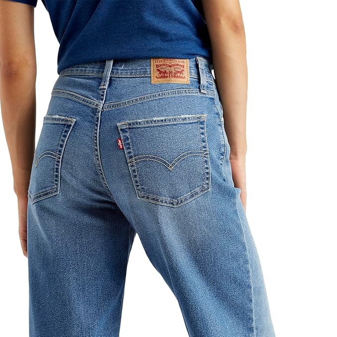 Levi's Women's Mid Rise 94 Baggy Wide Leg Jeans