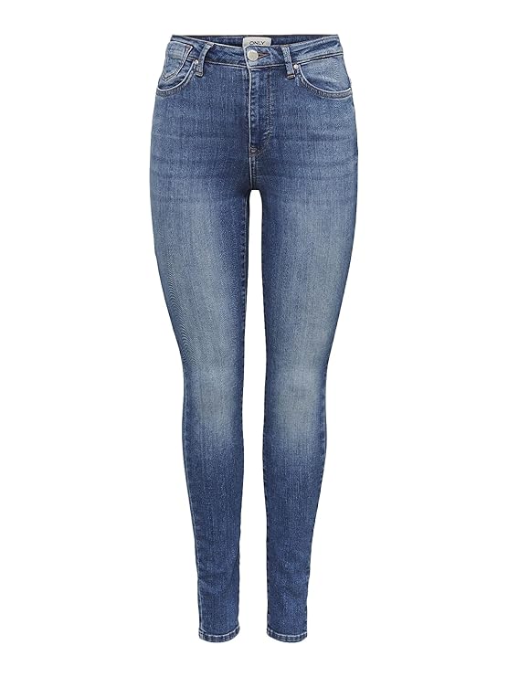 ONLY Women's Mid Rise Skinny Jeans