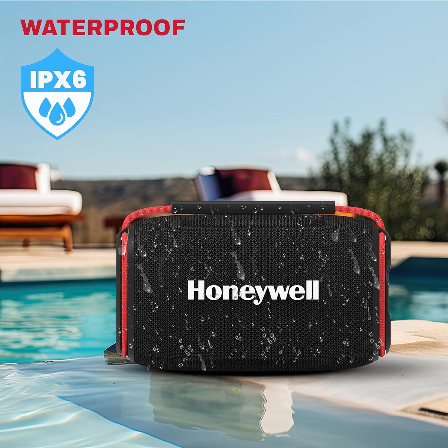 Honeywell Newly Launched Suono P400 15W 5.3 Bluetooth Speaker, Deep Bass Radiators,10H Playtime, IPX 6, Type-C Port (Black)