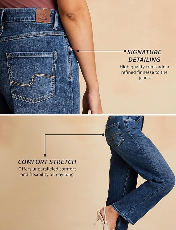Symbol Premium Women's Straight fit Jeans (High Rise | Full Length)
