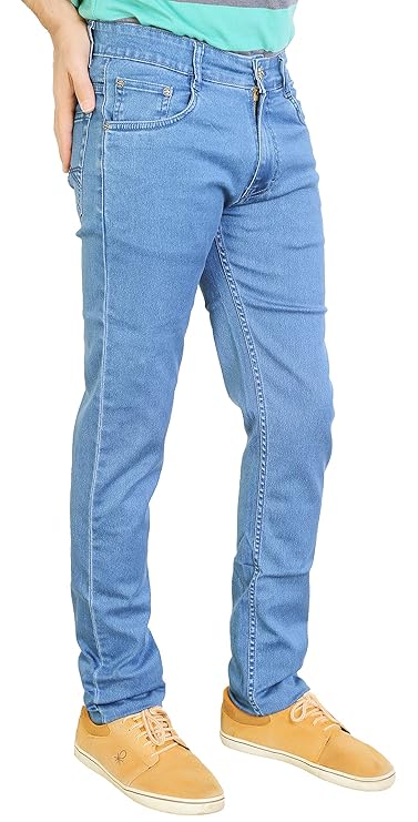 Basilio Sliky Stretchable Denim Regular Fit Mid Rise Jeans Pant for Men