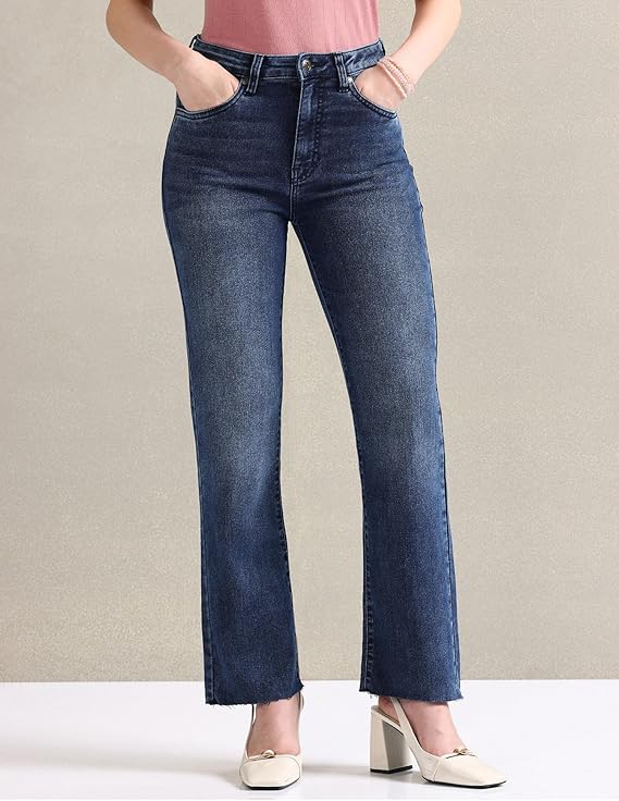 U.S. POLO ASSN. Women's Straight Fit High Rise Jeans