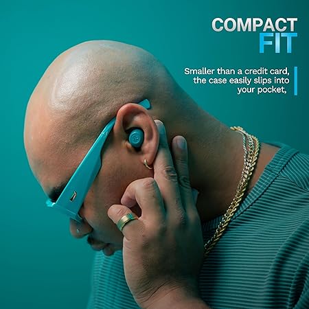 Lab Go Pop ANC Active Noise Cancelling Earbuds, Bluetooth Earphones, 24+ Hr Playtime (4 Color options)