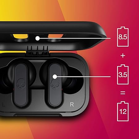 Skullcandy Dime True Wireless in-Ear Bluetooth Earbuds, IPX4 Water Dust Resistant (4 color options)