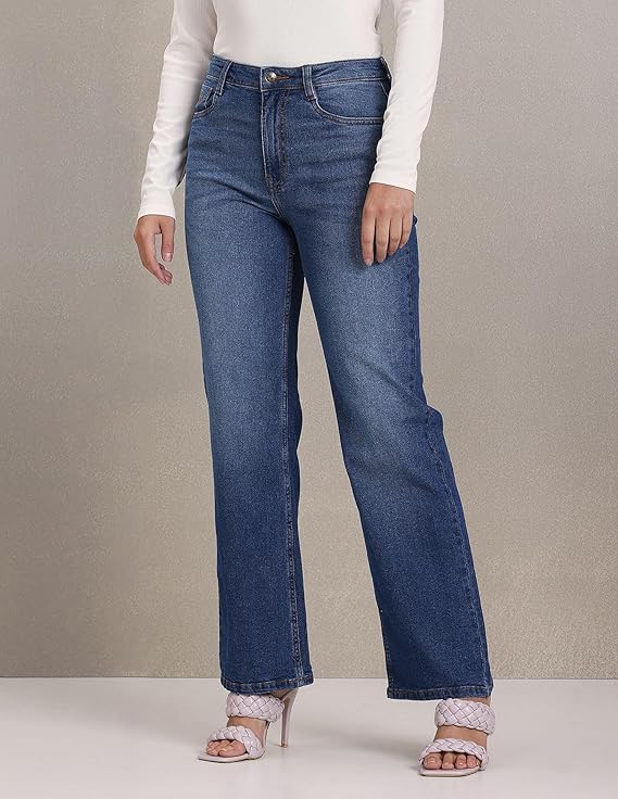 U.S. POLO ASSN. Women's Mid Rise Relaxed Jeans