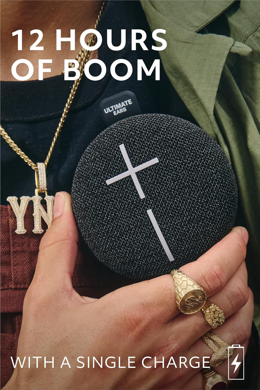 Ultimate Ears MINIROLL Ultra-Portable Waterproof Bluetooth Speaker, Big Bass, IP67 Dustproof, 40 m (131 ft) - (4 color options)