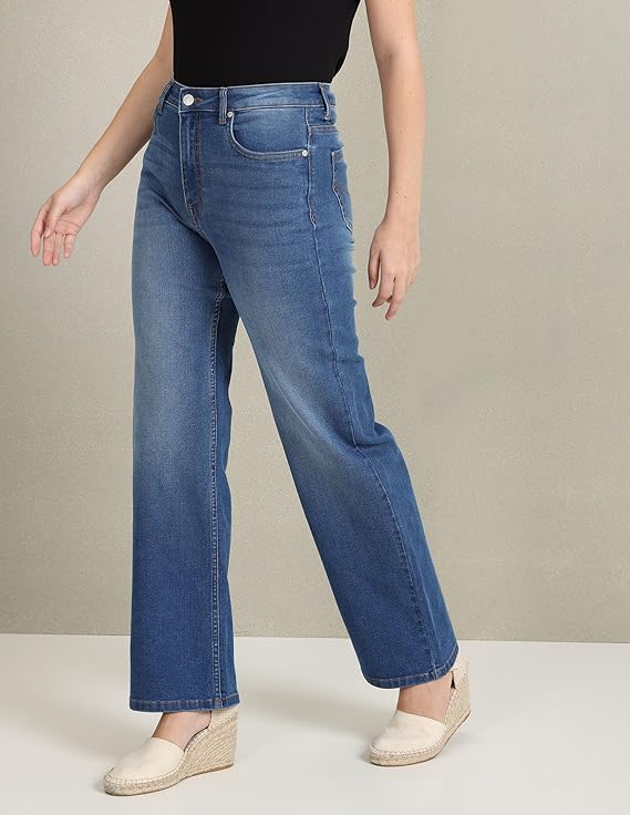 U.S. POLO ASSN. Women's Regular Fit High Rise Jeans