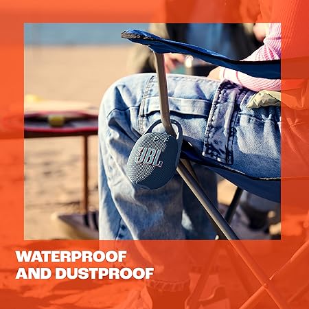 JBL Clip 5, Wireless Ultra Portable Bluetooth Speaker, Pro Sound, 12hrs of Playtime, Integrated Carabiner, Dust & Waterproof, Type C (9 color options)