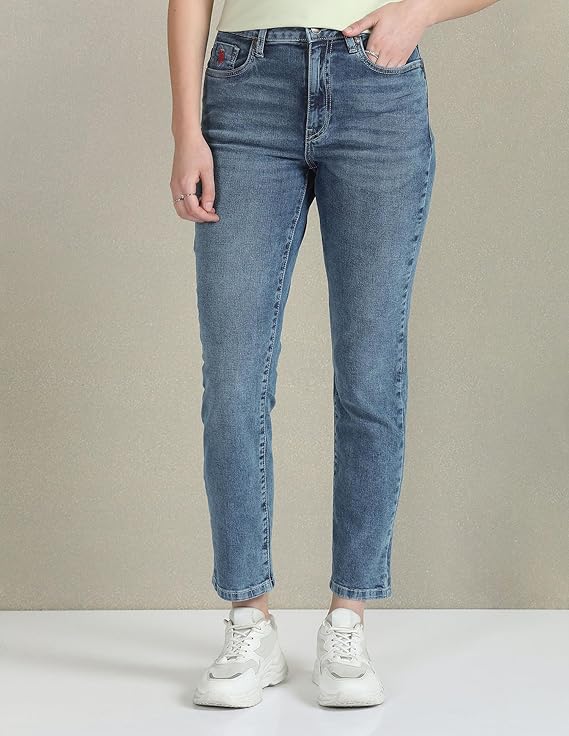 U.S. POLO ASSN. Women's Slim Fit High Rise Jeans