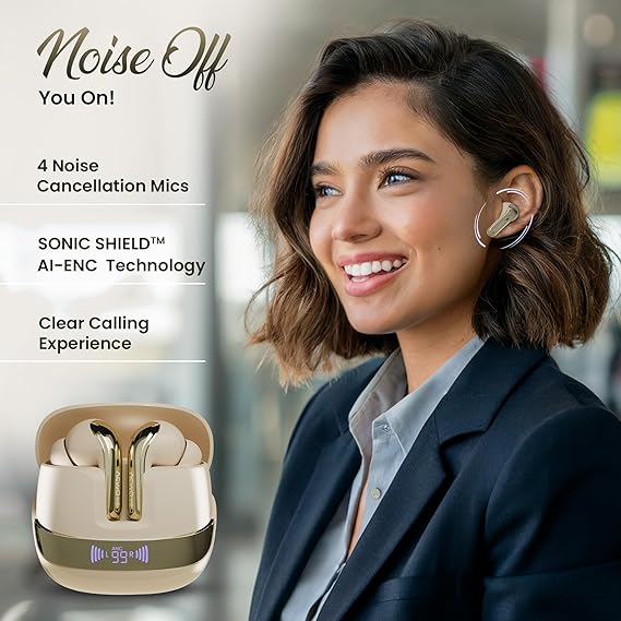 ACwO DwOTS 747 TWS Earbuds | Dual Device Connectivity | ANC 32dB | 4 AI-ENC Mics | 65H Playback (3 color options)