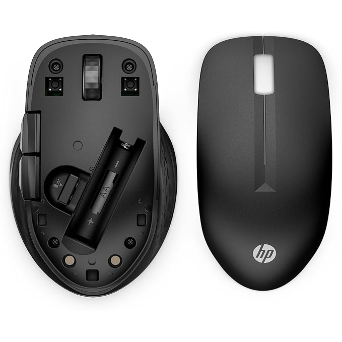 HP 430 Multi-Device Bluetooth Wireless Mouse with 4 Programmable Buttons/ 800 DPI - 4000 DPI/Fast Scrolling/Compatibility to Windows, macOS, Chrome OS/Black