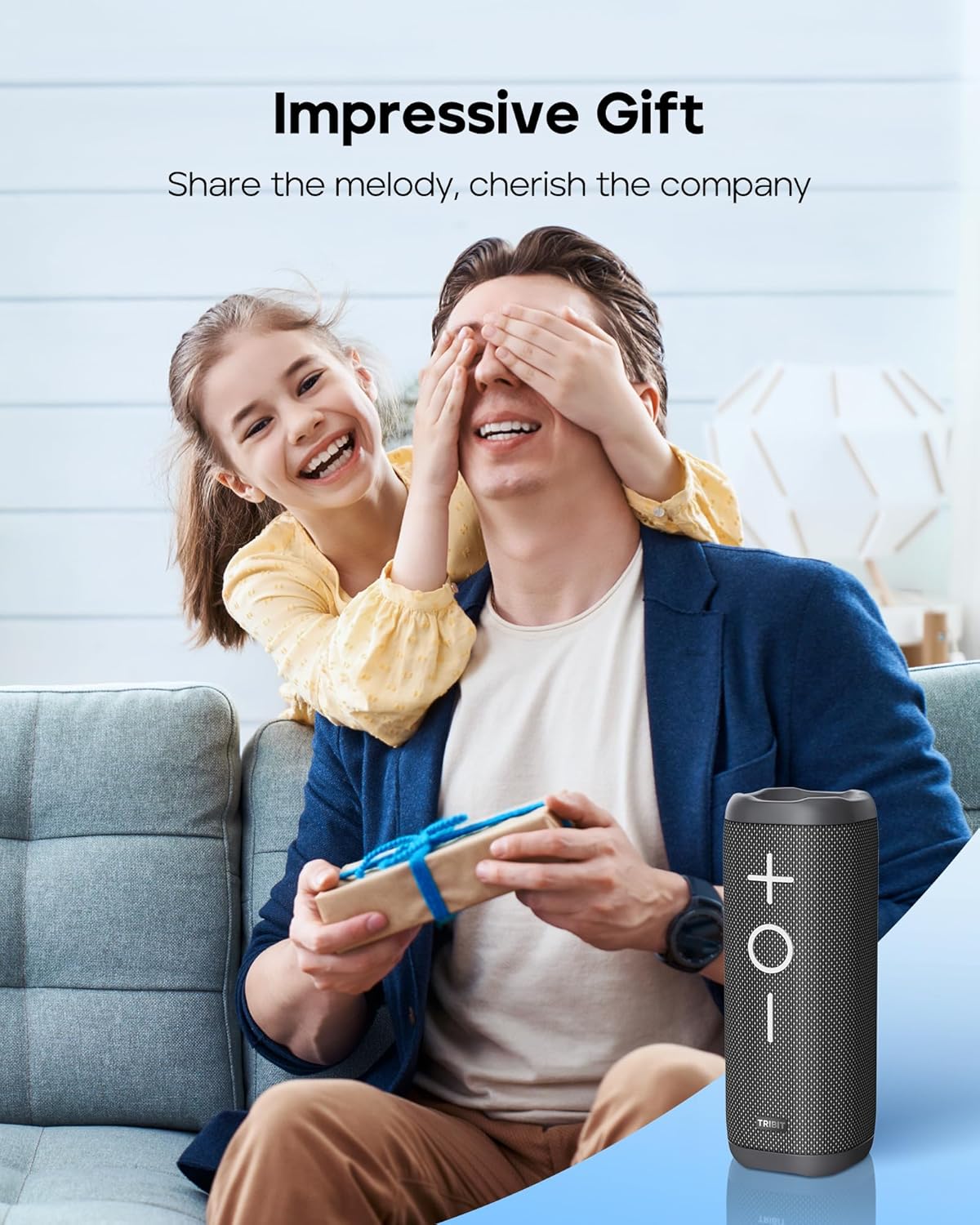 Tribit StormBox 2 Bluetooth Speaker with 34W 360° Surround Sound, XBass Tech, 24H Playtime (Black)