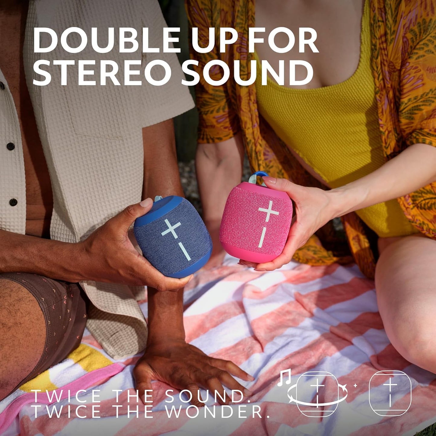 Ultimate Ears WONDERBOOM 4 Portable Waterproof Bluetooth Speaker with Big Bass and 360-Degree Sound, 40 m (131ft) Range (5 color options)