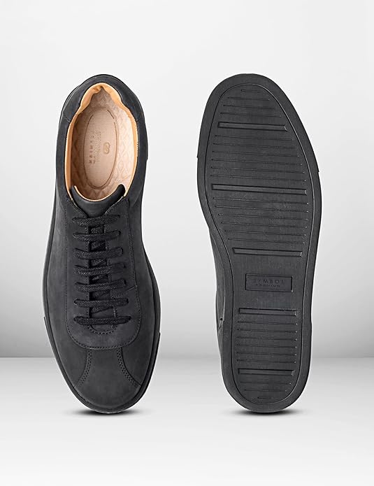 Symbol Premium Mens Smart Casual Nubuck Leather Sneakers