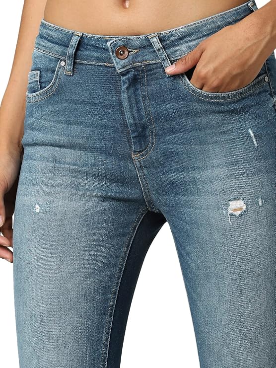 ONLY Women's Mid Rise Skinny Jeans