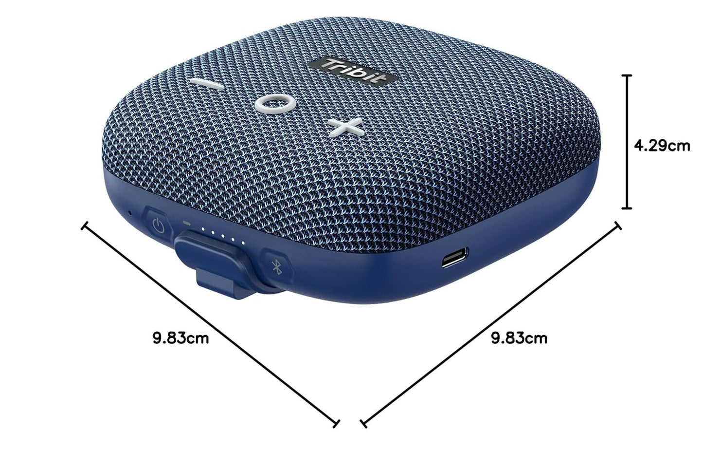 Tribit StormBox Micro 2 Portable Speaker: 90dB Loud Sound Deep Bass IP67 Waterproof Small Speaker Built-in Strap, 12H Playtime (2 color options)