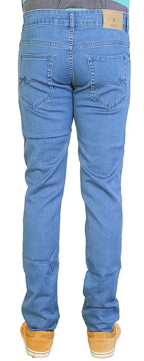 Basilio Sliky Stretchable Denim Regular Fit Mid Rise Jeans Pant for Men