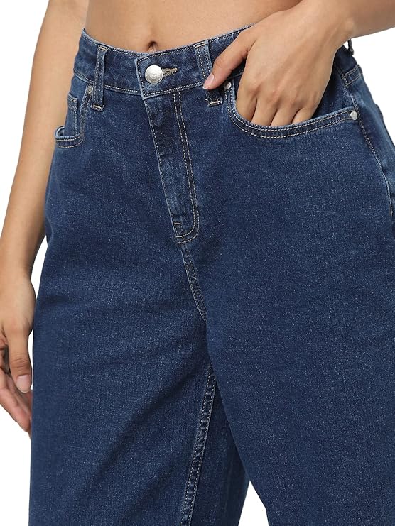 ONLY Women's High Rise Straight Jeans