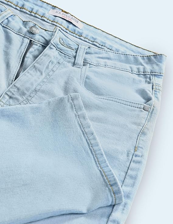 U.S. POLO ASSN. Women's Straight Fit High Rise Jeans