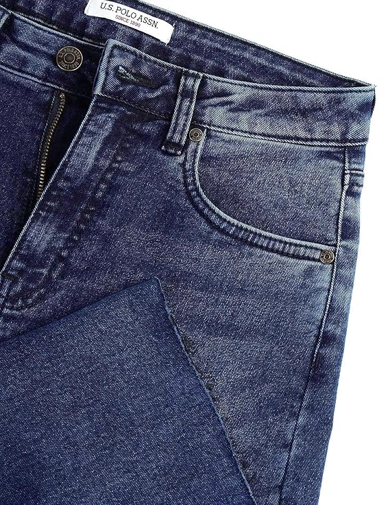 U.S. POLO ASSN. Women's Straight Fit High Rise Jeans