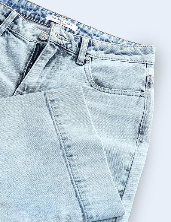U.S. POLO ASSN. Women's Mid Rise Loose Jeans
