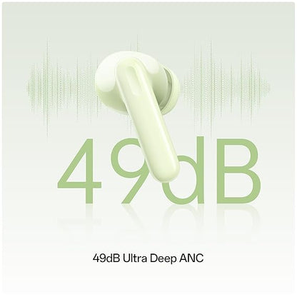 OPPO Enco Air3 Pro True Wireless in Ear Earbuds with Industry First Composite Bamboo Fiber, 49dB ANC, 30H Playtime (Green)