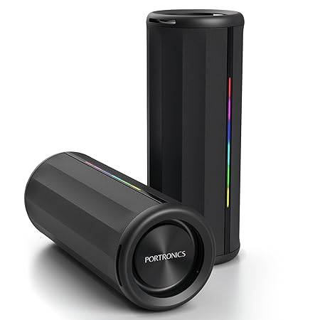 Portronics Nova 40W Portable Bluetooth Speaker with Dual Passive Radiator, Upto 5 Hours Playtime Bluetooth 5.3V, TWS Mode (Black)