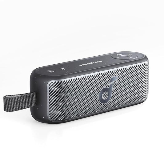 soundcore by Anker Motion 100 Portable Speaker, Bluetooth Speaker with Wireless Hi-Res, Customizable EQ, and IPX7 (Grey)