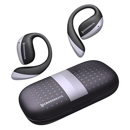 CrossBeats Arc Buds OWS Open Ear Wireless Earbuds | 100hr Playtime | 14.2mm Drivers IPX5 Rating Type-c Fast Charging (2 Color options)